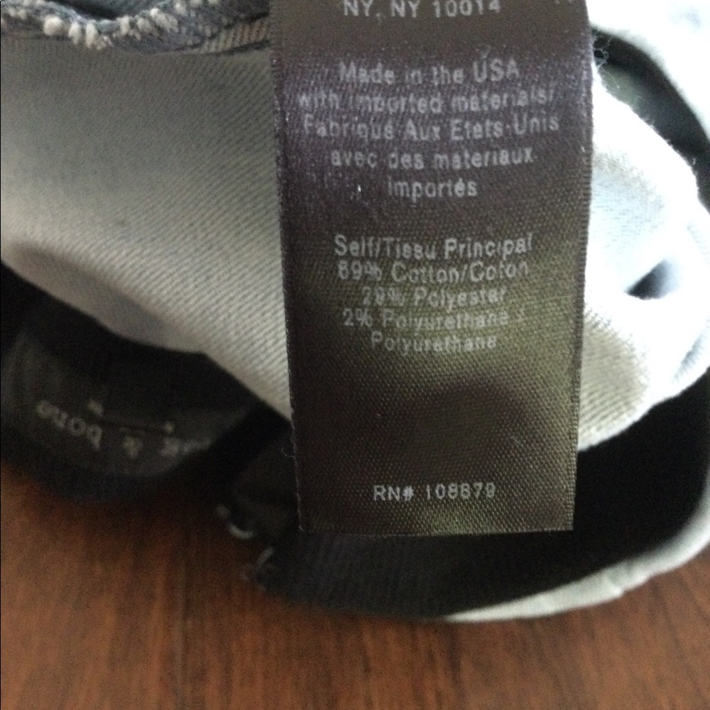 Rag & Bone Blue White washed Denim Leggings - Picture 9 of 9